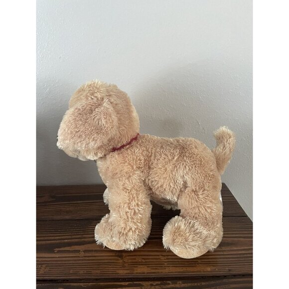 Build A Bear Tan Puppy Golden Retriever Red Collar non working sound box Plush - Picture 5 of 11